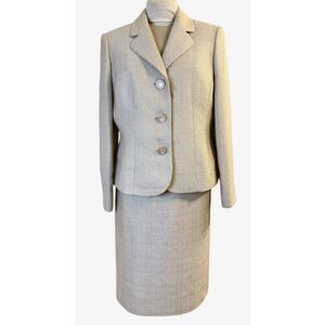Le Suit 2 Piece Skirt Suit W/Blazer Sz. 16 Lined
